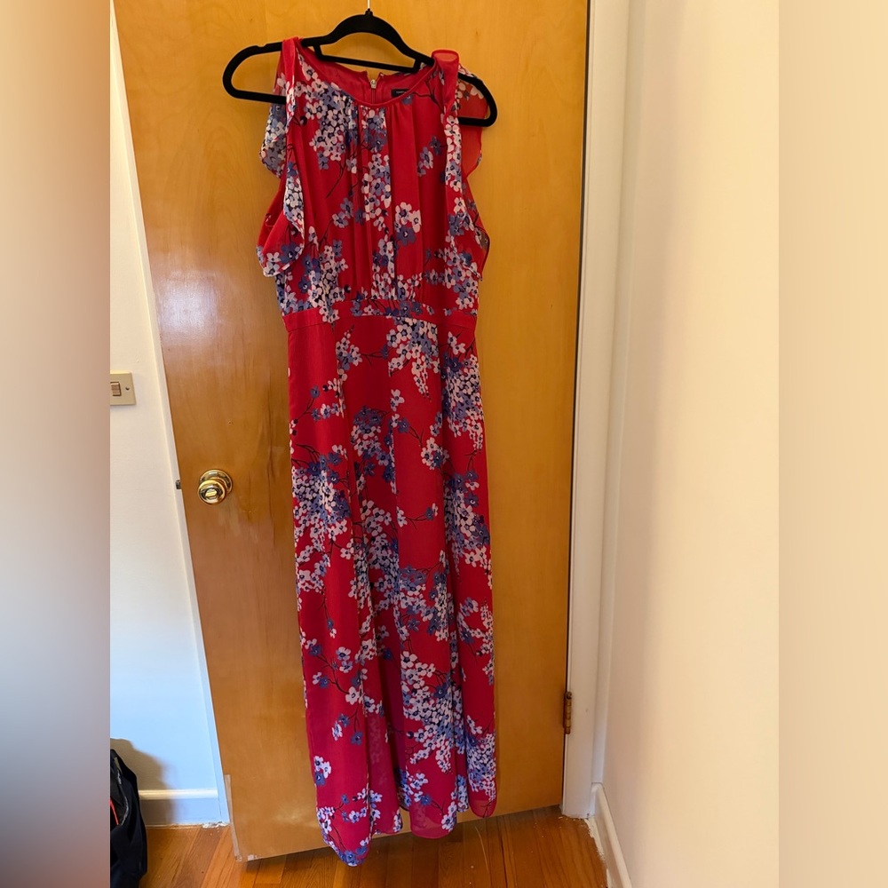 Tommy Hilfiger Red and Blue Floral Dress